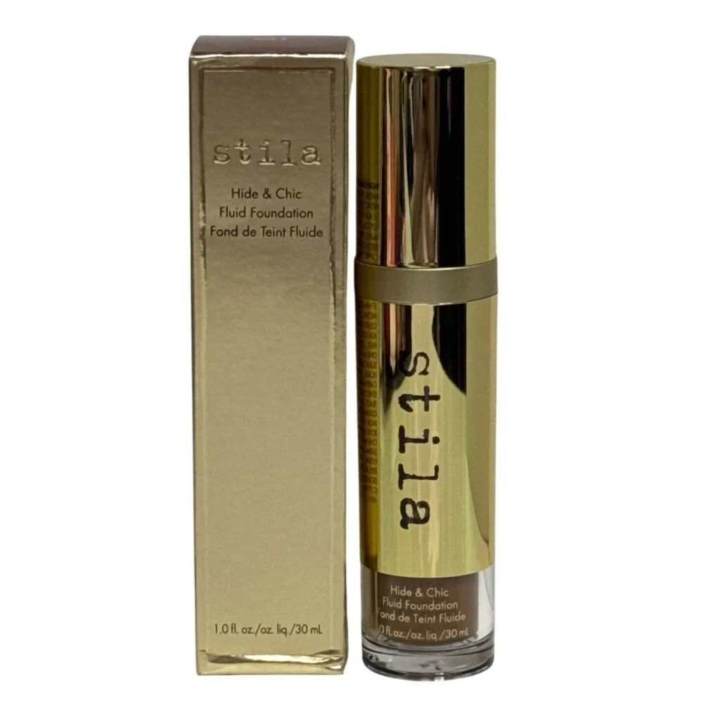 Stila Hide & Chic Fluid Foundation Deep 3 Full Coverage Longwear Natural Finish
